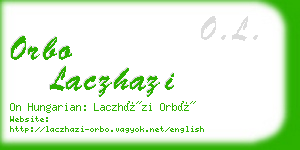 orbo laczhazi business card